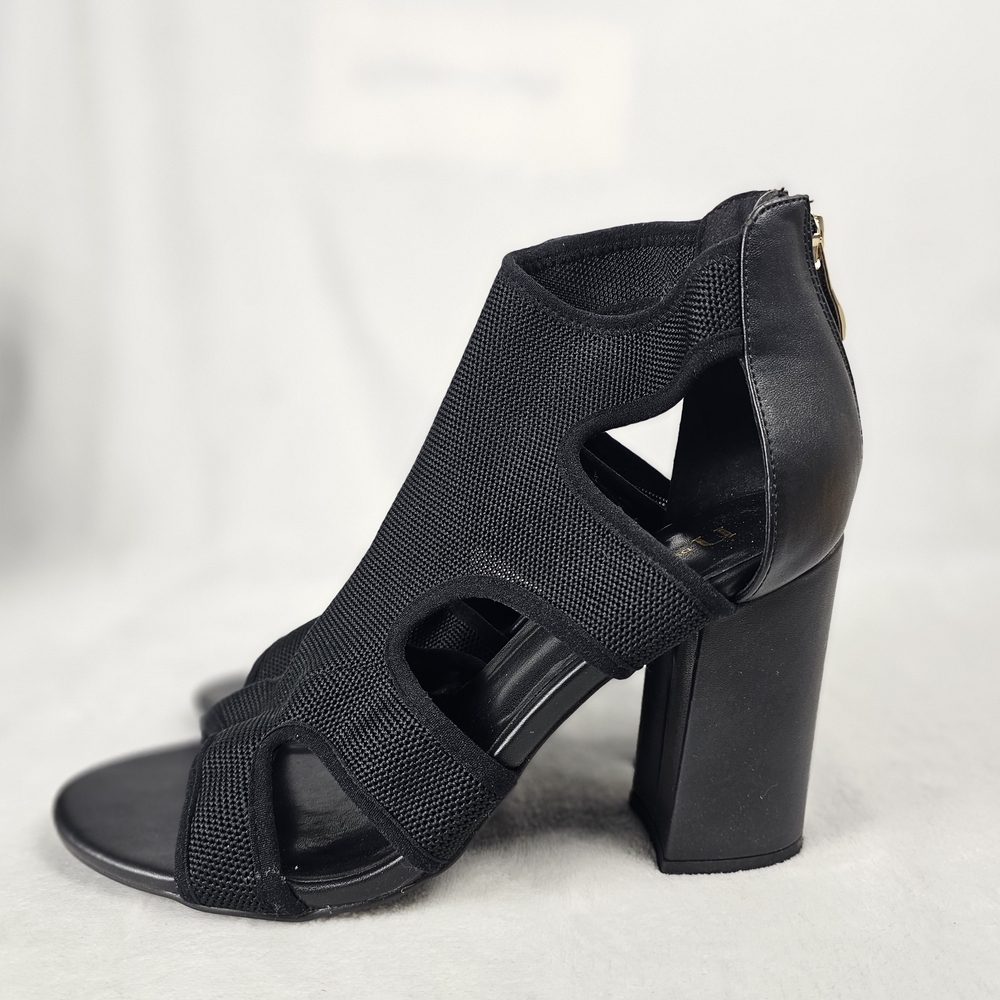 Nicole Miller Elegant Black Heeled Sandals